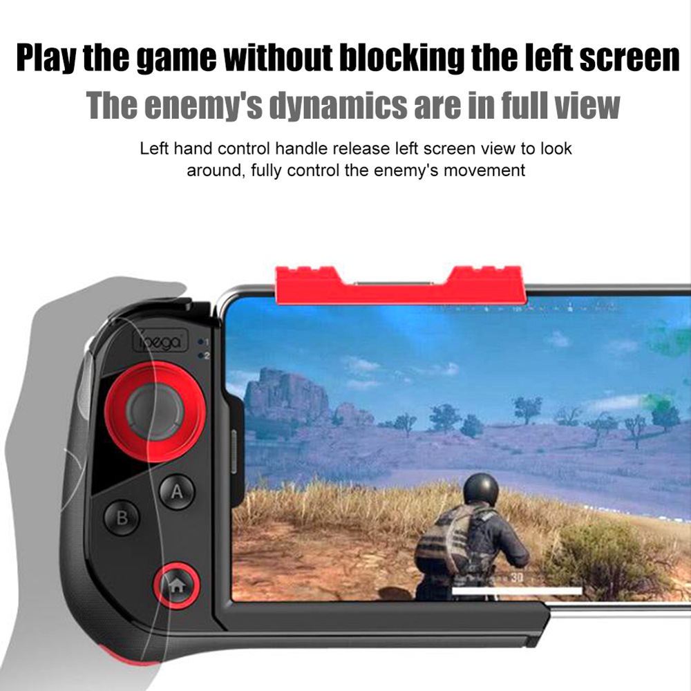 IPEGA PG9121 Spider Single Hand Gamepad Bluetooth 4.0 Game Controller for PUBG Mobile Game with playtime 20h - Red