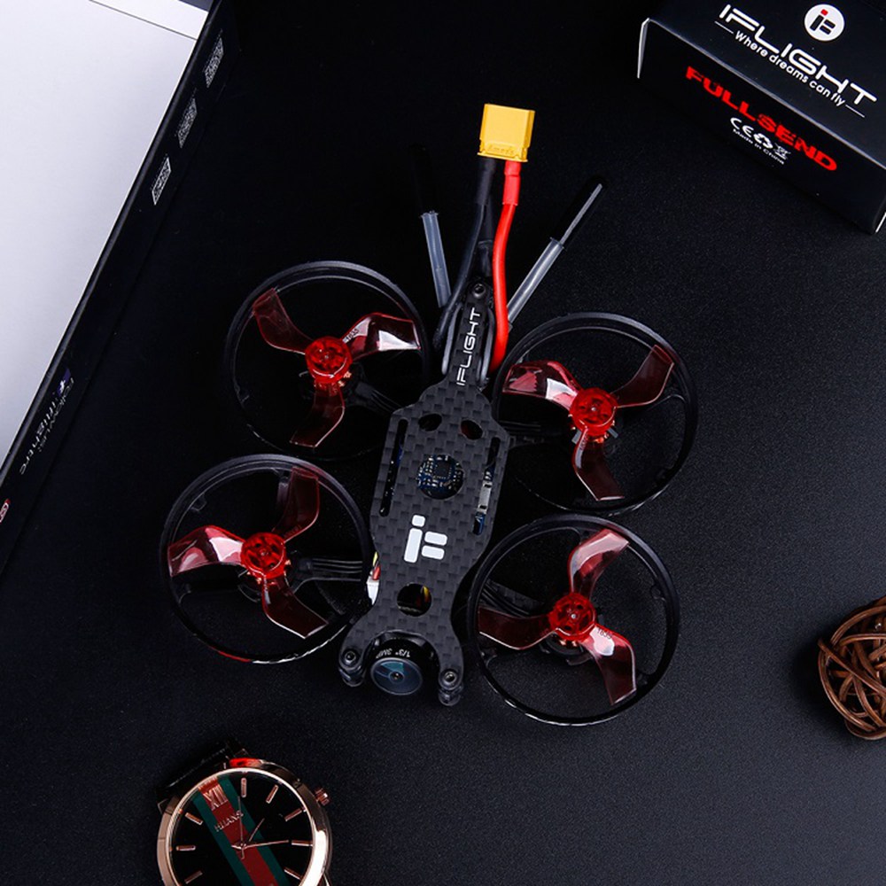 Iflight TurboBee 77R 77mm 2-4S Whoop FPV Racing Drone SucceX Micro F4 12A Caddx Turbo EOS 2 BNF - DSMX/DSM2 Receiver