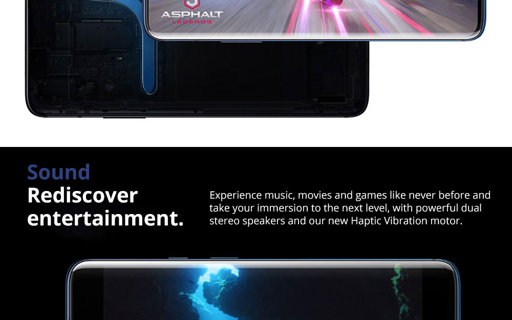 OnePlus 7 Pro Pop-up Camera 6.67 Inch 4G LTE Smartphone Snapdragon 855 8GB 256GB 48.0MP + 8.0MP + 16.0MP Triple Rear Cameras Android 9 In-display Fingerprint NFC Fast Charge Global ROM - Mirror Grey