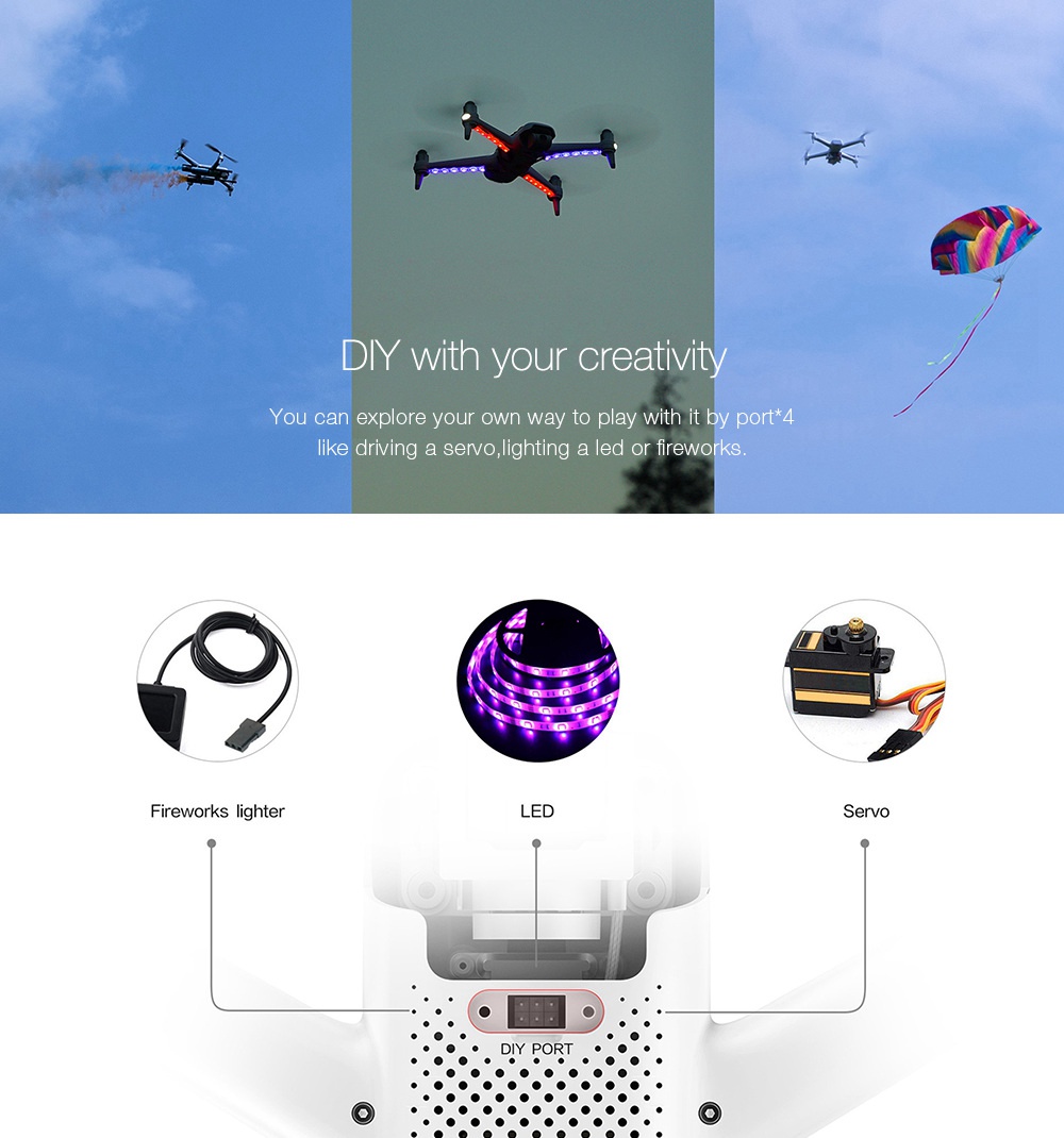 Xiaomi FIMI A3 5.8G GPS 1KM FPV RC Drone with 2-Axis Gimbal 1080P Camera 25mins Flight Time RTF - Two Batteries