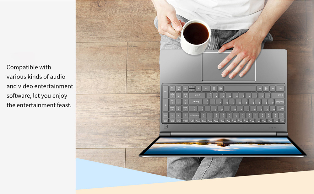 Teclast F15 Laptop Intel Celeron N4100 Quad Core 15.6 Inch 1920*1080 IPS Screen 8GB RAM 256GB SSD Windows 10 - Grey