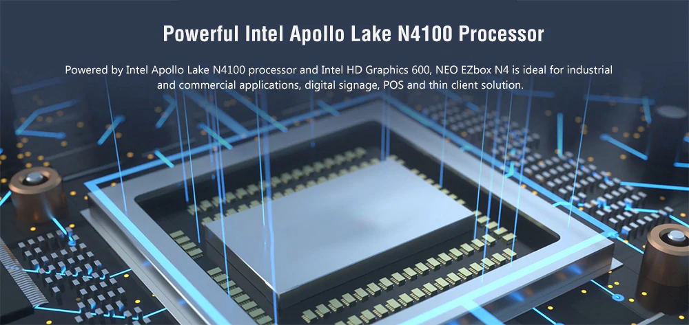 Jumper EZbox N4 Intel Gemini Lake N4100 Windows 10 4G DDR4 64GB SSD Mini PC Dual Band WiFi Gigabit LAN Bluetooth USB3.0*2