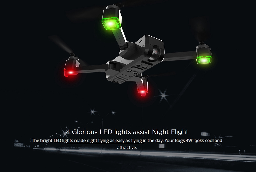 MJX Bugs 4 W B4W 2K 5G WIFI FPV GPS Foldable RC Drone With Single-axis Gimbal Follow Me Mode RTF - Two Batteries