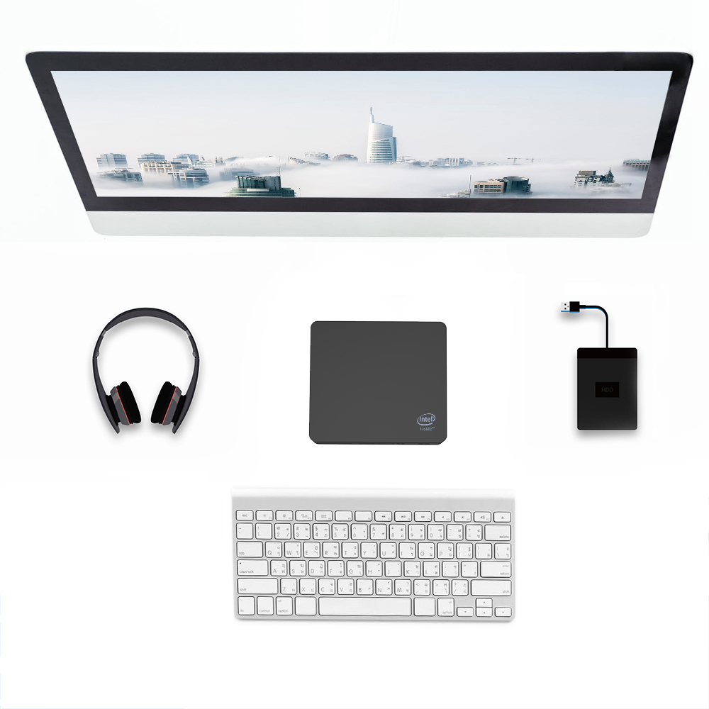 Beelink AP45 Intel Pentium J4205 8GB DDR4 512GB mSATA SSD Windows 10 Mini PC Dual Band WiFi Bluetooth Gigabit LAN USB3.0*4 HDMI*2 2.5 inch HDD Bay