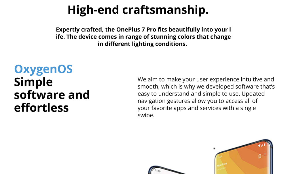 OnePlus 7 Pro Pop-up Camera 6.67 Inch 4G LTE Smartphone Snapdragon 855 8GB 256GB 48.0MP + 8.0MP + 16.0MP Triple Rear Cameras Android 9 In-display Fingerprint NFC Fast Charge Global ROM - Mirror Grey