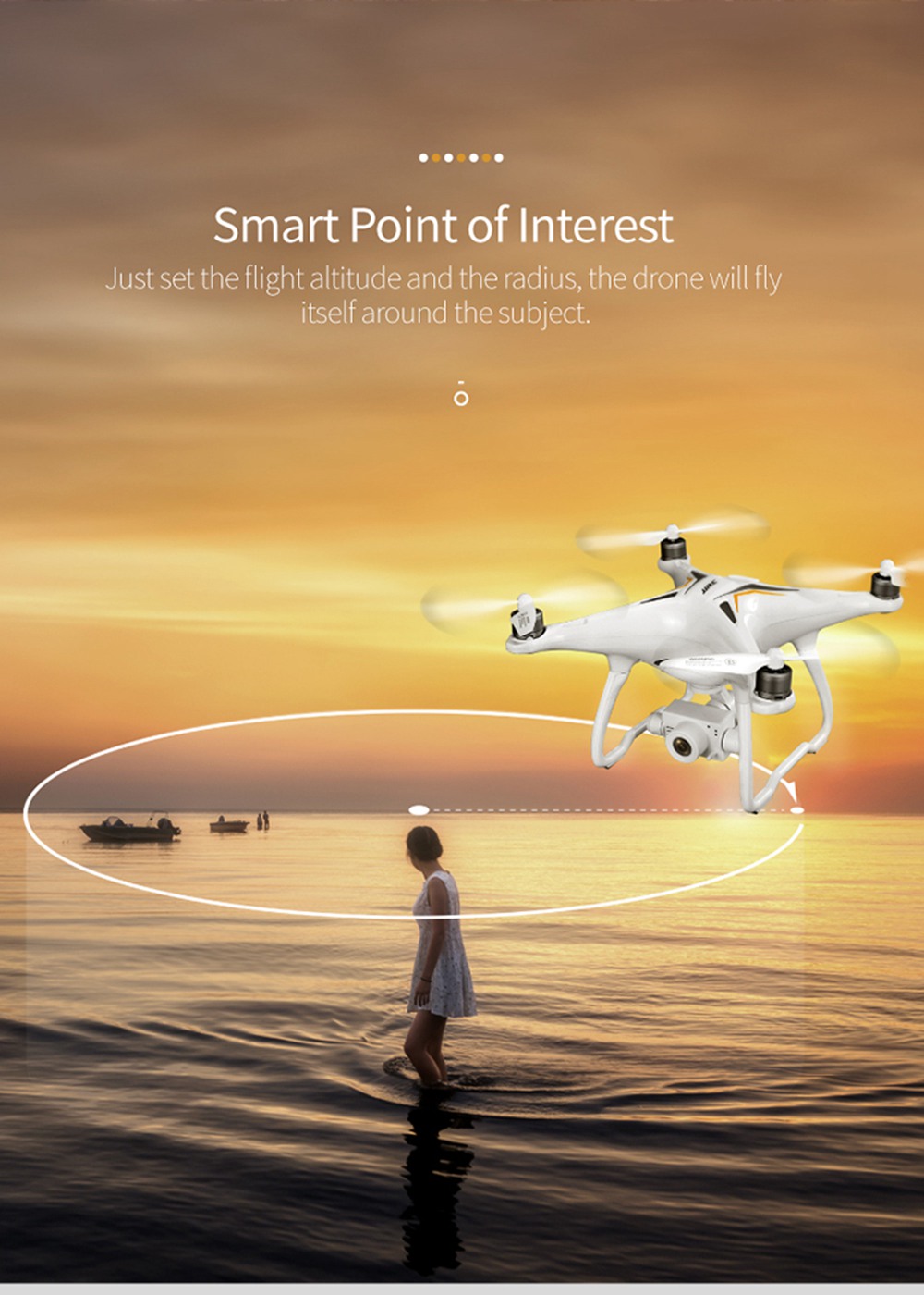 JJRC X6 Aircus 5G WIFI Dual GPS RC Drone With FHD 1080P 2-Axis Self-stabilizing Gimbal Camera Follow Me Mode RTF