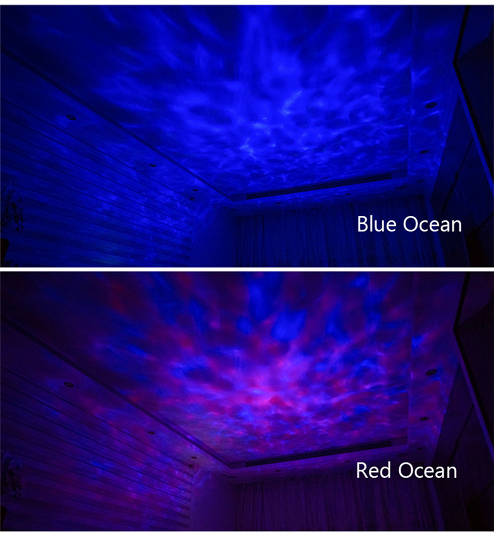 Hypnotic Ocean Projector Lantern Shooting Festival Gifts Containing Remote Controller - White