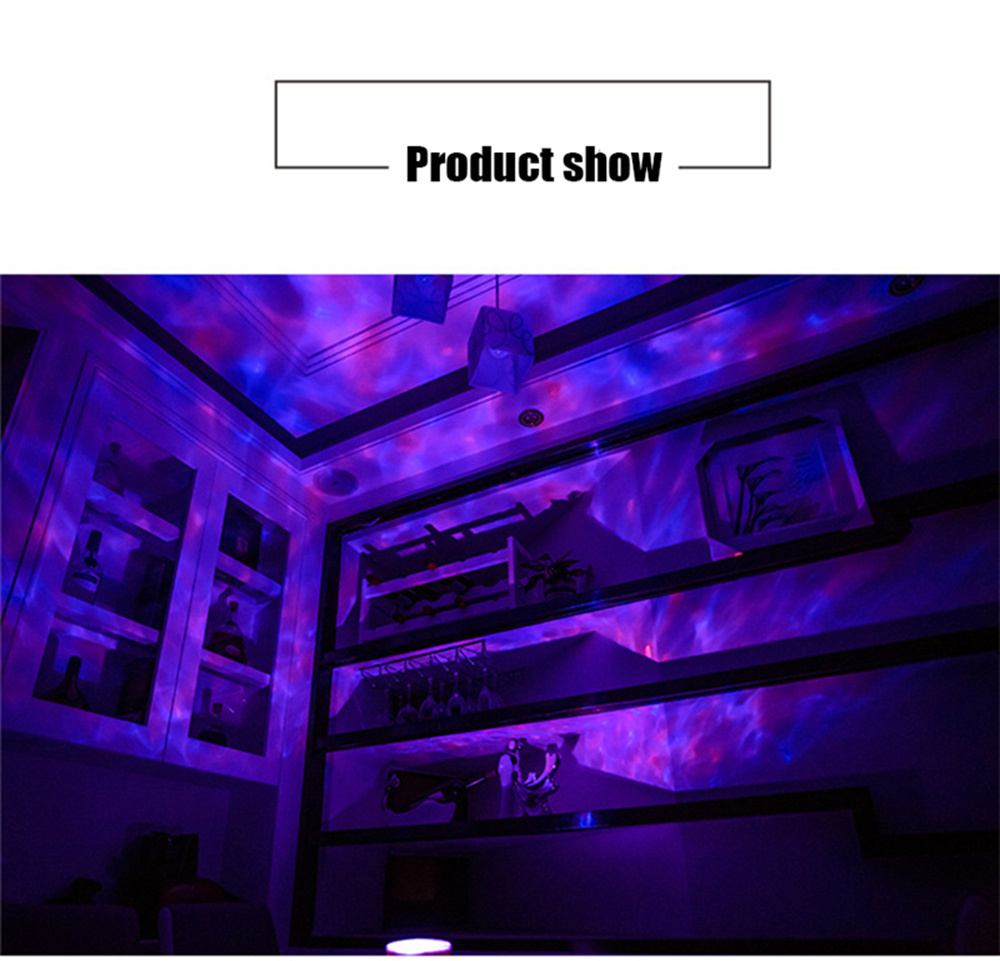 Hypnotic Ocean Projector Lantern Shooting Festival Gifts Containing Remote Controller - White
