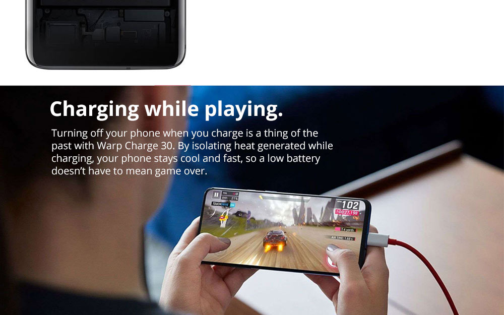 OnePlus 7 Pro Pop-up Camera 6.67 Inch 4G LTE Smartphone Snapdragon 855 8GB 256GB 48.0MP + 8.0MP + 16.0MP Triple Rear Cameras Android 9 In-display Fingerprint NFC Fast Charge Global ROM - Mirror Grey