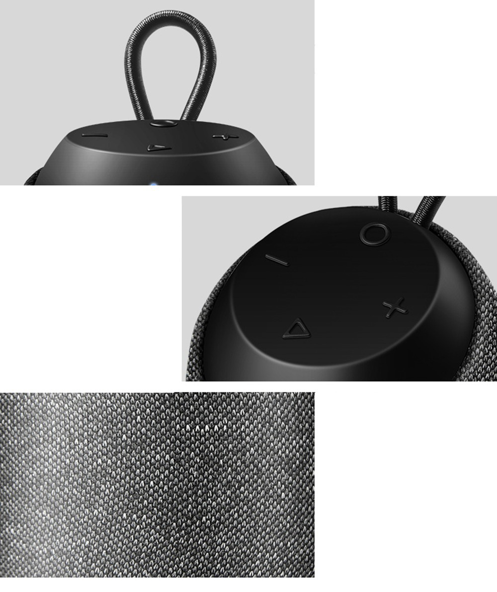 JONTER D61 Portable Bluetooth Speaker IPX7 Water Resistant 6D Sound Effects - Black
