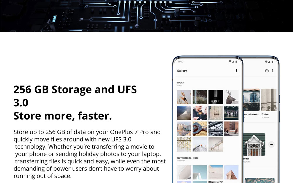 OnePlus 7 Pro Pop-up Camera 6.67 Inch 4G LTE Smartphone Snapdragon 855 8GB 256GB 48.0MP + 8.0MP + 16.0MP Triple Rear Cameras Android 9 In-display Fingerprint NFC Fast Charge Global ROM - Mirror Grey