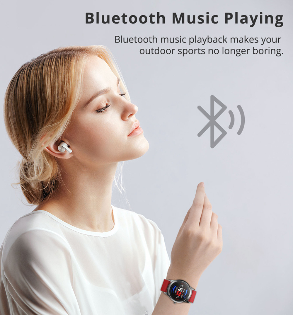 S28 Smart Watch 1.3 Inch IPS Screen Heart Rate Muti-Sports Monitor IP68 Fitness Tracker Smartband - Red
