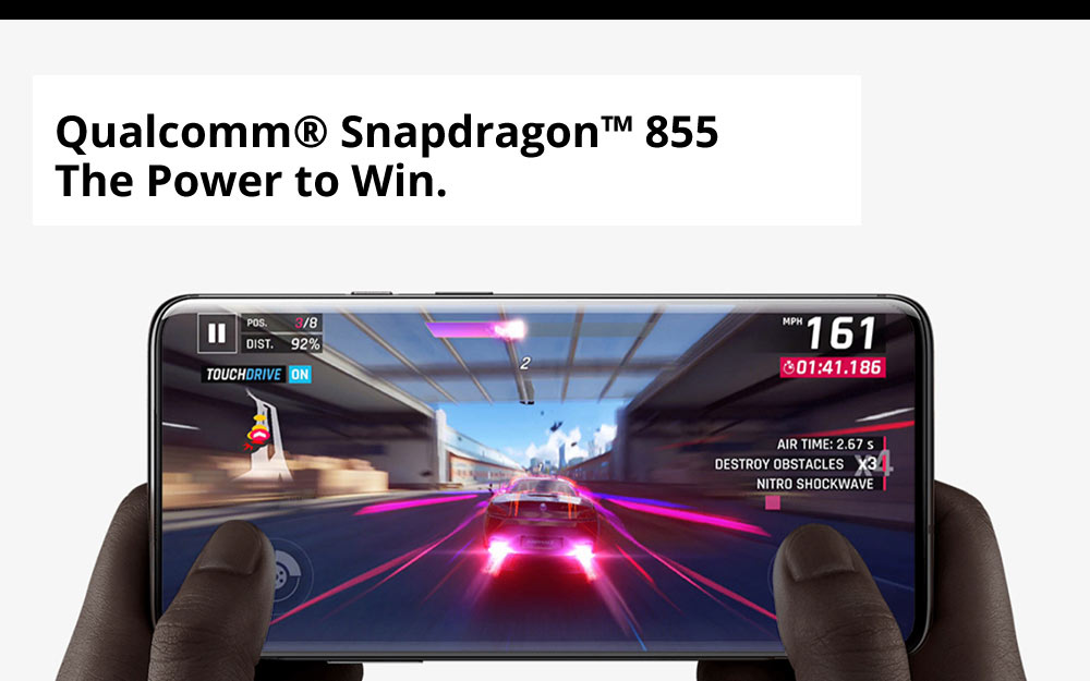 OnePlus 7 Pro Pop-up Camera 6.67 Inch 4G LTE Smartphone Snapdragon 855 8GB 256GB 48.0MP + 8.0MP + 16.0MP Triple Rear Cameras Android 9 In-display Fingerprint NFC Fast Charge Global ROM - Mirror Grey