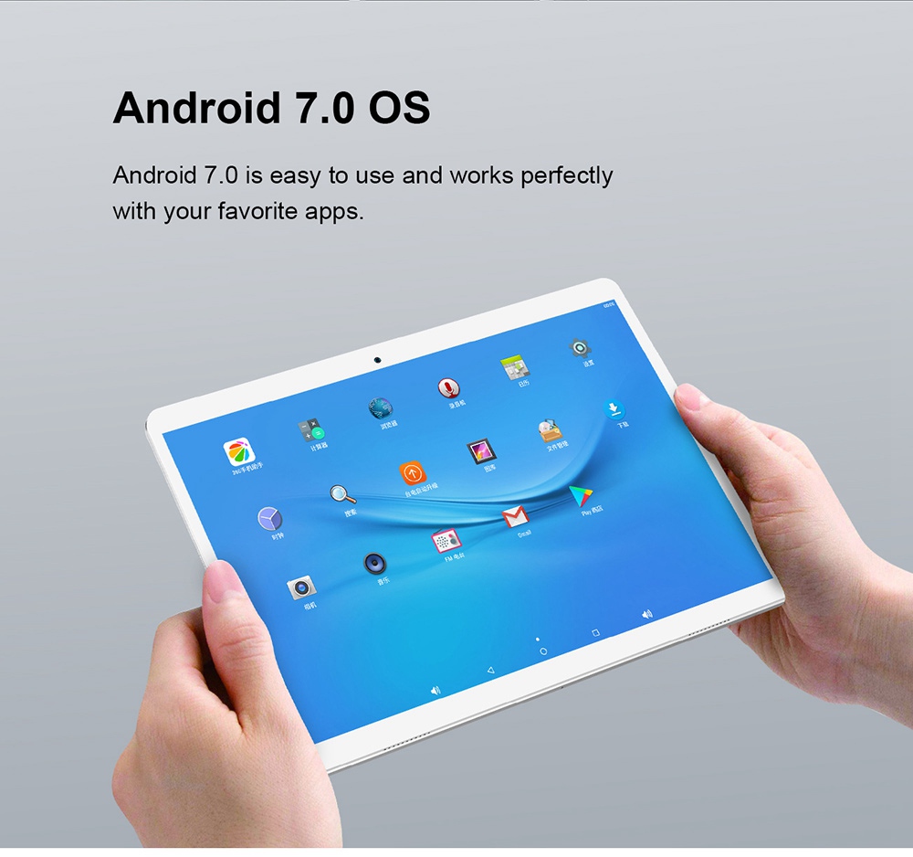 Teclast A10S Tablet PC MT8163 Quad Core 10.1" IPS Screen 1920*1200 2GB DDR3L 32GB eMMC Android 7.0 - White+Silver