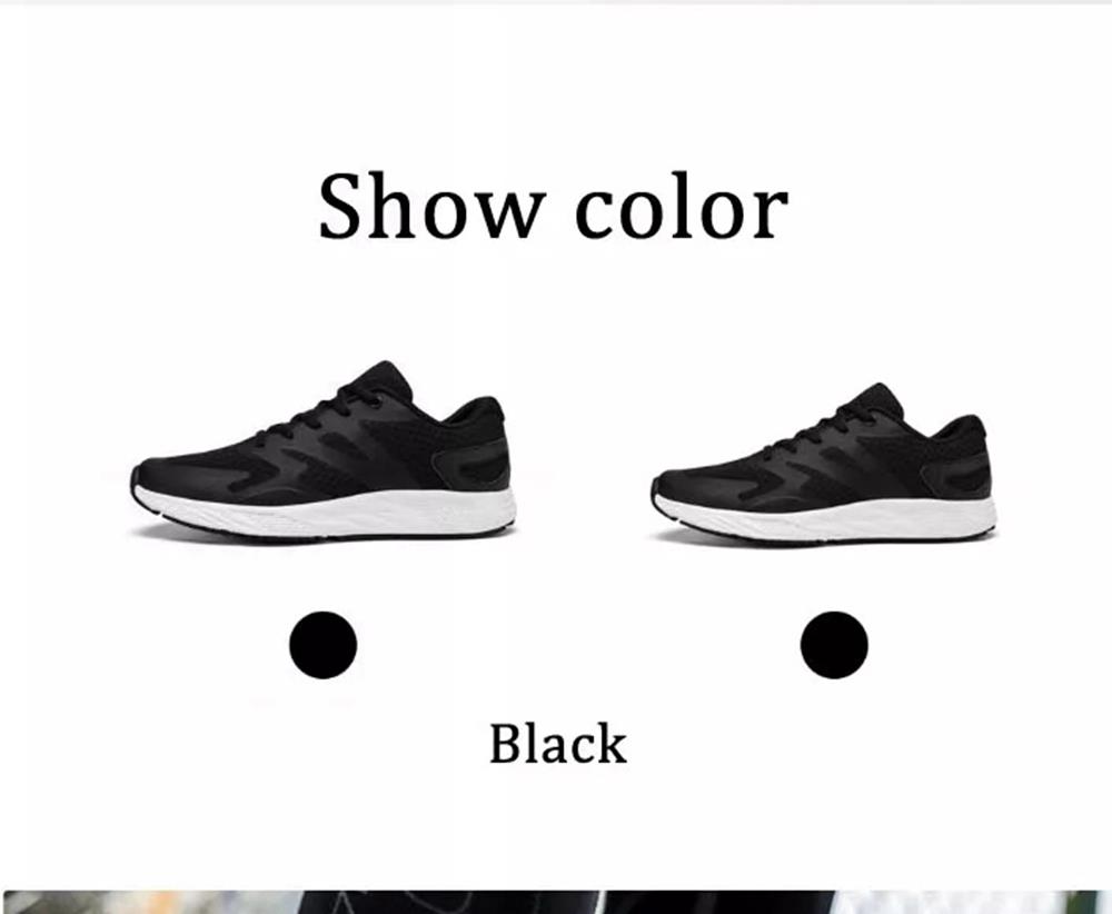 Xiaomi YUNCOO Ultralight Men's Outdoor Sneakers High Elastic EVA Wear Resistance Non-slip Running Shoes EU39 - Black