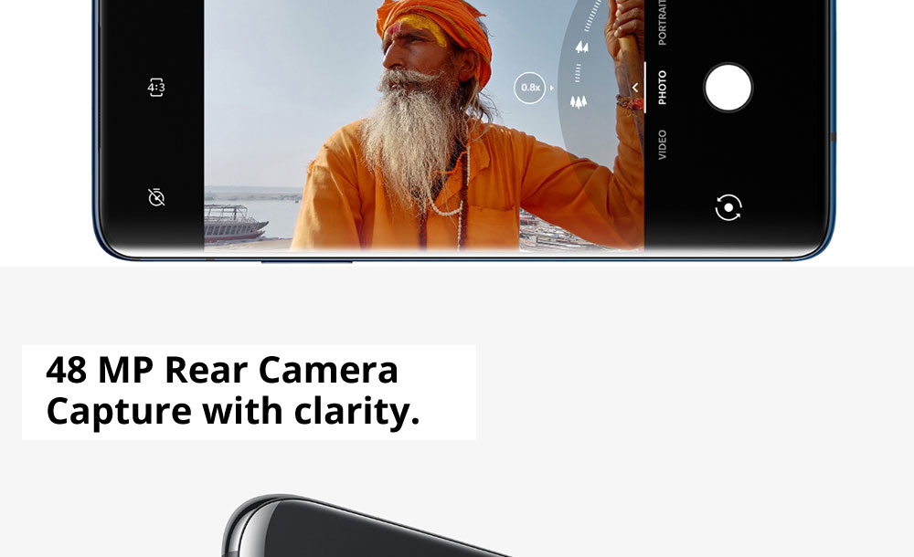 OnePlus 7 Pro Pop-up Camera 6.67 Inch 4G LTE Smartphone Snapdragon 855 8GB 256GB 48.0MP + 8.0MP + 16.0MP Triple Rear Cameras Android 9 In-display Fingerprint NFC Fast Charge Global ROM - Mirror Grey