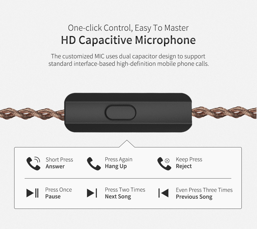 KZ ZS10 Pro Wired Metal Earphone with Mic Hybrid 10 Units HIFI Bass In-Ear Sports Noise Cancelling-Black