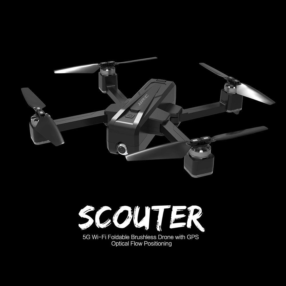 JJRC X11 2K 5G WIFI FPV GPS Foldable RC Drone With Single-axis Gimbal Follow Me Mode RTF - Two Batteries