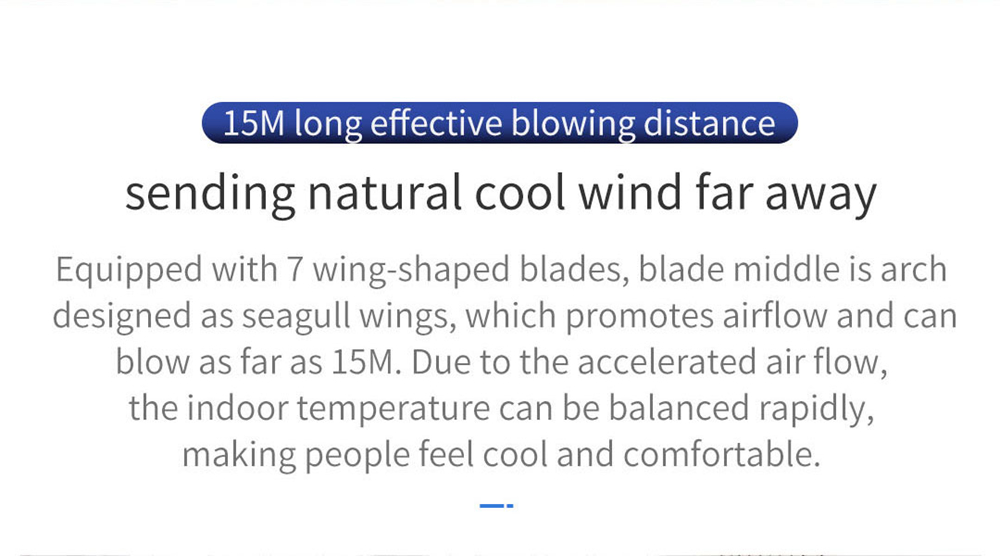 Xiaomi JIMMY JF41 Smart Fan 360-degree Oscillation 15M Blowing Distance Multiple Wind Modes - White