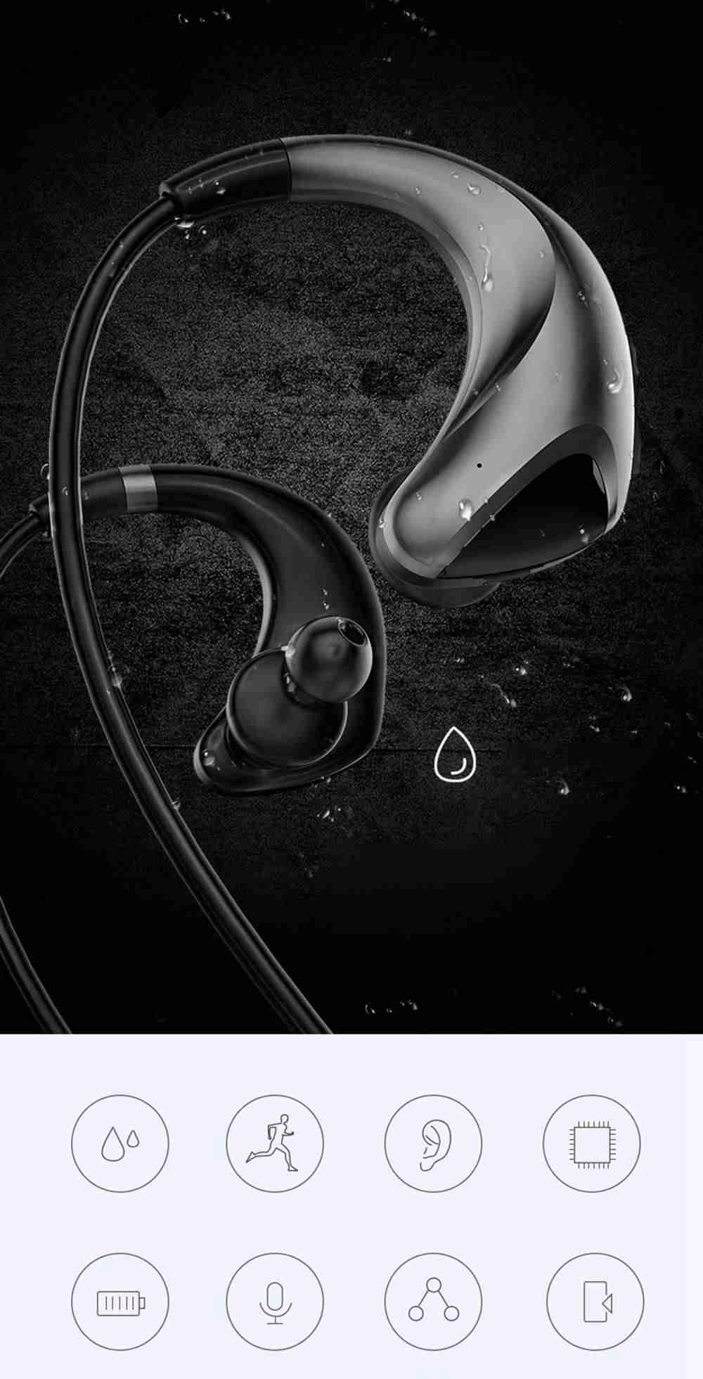 Y16 Wireless In-Ear Earbuds Bluetooth Noise Cancelling 150mAh Battery with Mic-Black