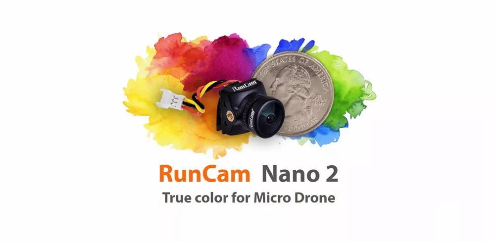 Runcam Nano 2 2.1mm Lens FOV 150 Degree 700TVL 1/3" CMOS RC Racing Drone FPV Camera - NTSC