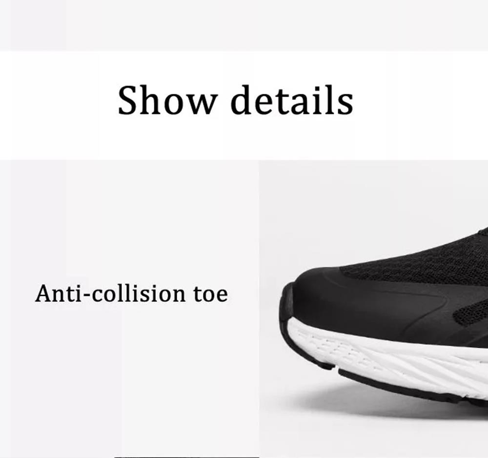 Xiaomi YUNCOO Ultralight Men's Outdoor Sneakers High Elastic EVA Wear Resistance Non-slip Running Shoes EU39 - Black
