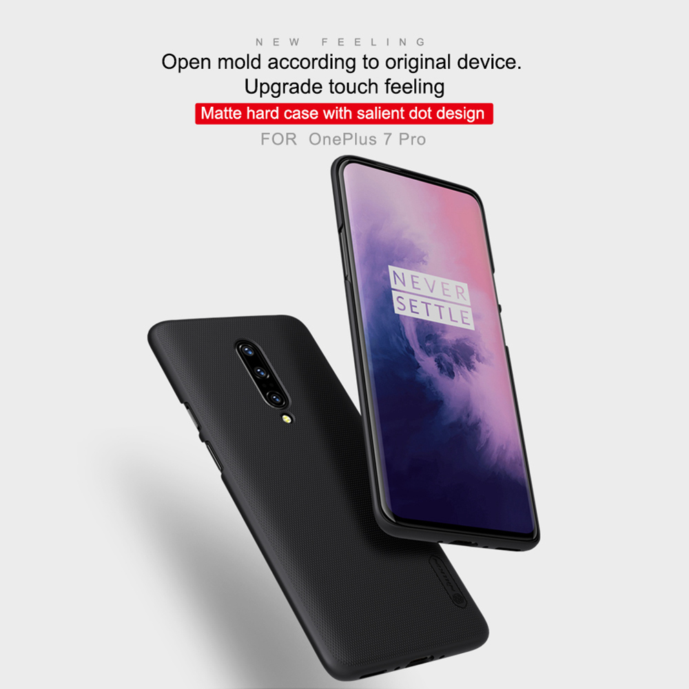 NILLKIN Hard Phone Case For Oneplus 7 Pro Protective Back Cover - White
