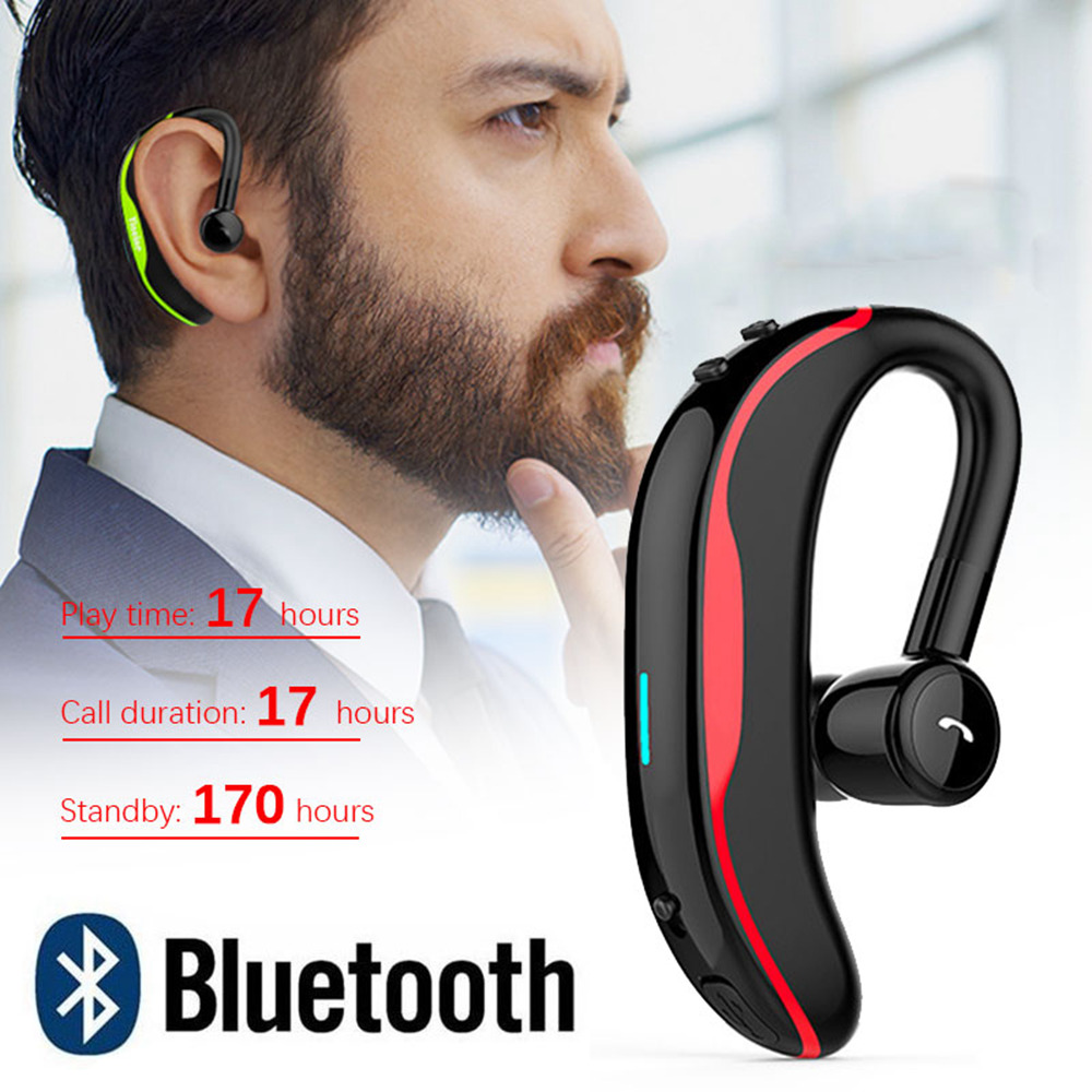 F600 Wireless Bluetooth Earbuds In-ear Earphone with HD Mic 170mAh Battery- Red