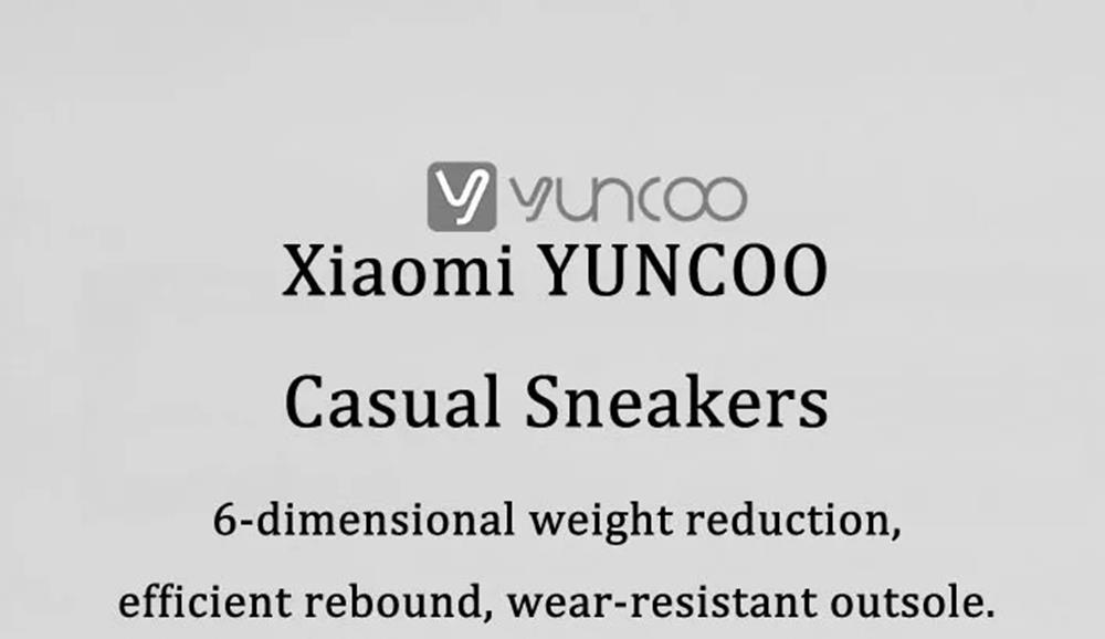 Xiaomi YUNCOO Ultralight Men's Outdoor Sneakers High Elastic EVA Wear Resistance Non-slip Running Shoes EU39 - Black