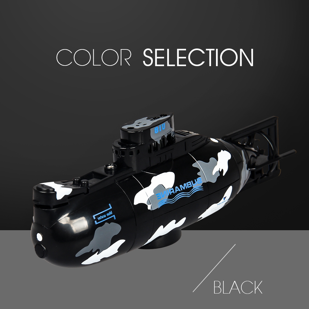 ShenQiWei 3311M Mini Electric RC Racing Submarine Boat Remote Control Toys For Kids - Black
