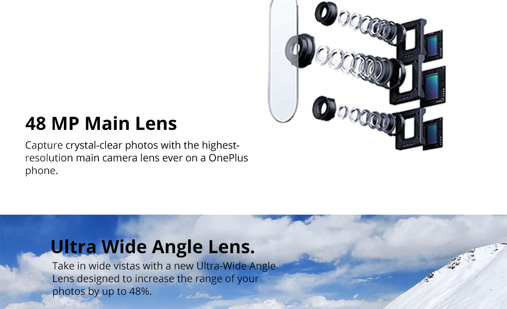 OnePlus 7 Pro Pop-up Camera 6.67 Inch 4G LTE Smartphone Snapdragon 855 8GB 256GB 48.0MP + 8.0MP + 16.0MP Triple Rear Cameras Android 9 In-display Fingerprint NFC Fast Charge Global ROM - Mirror Grey