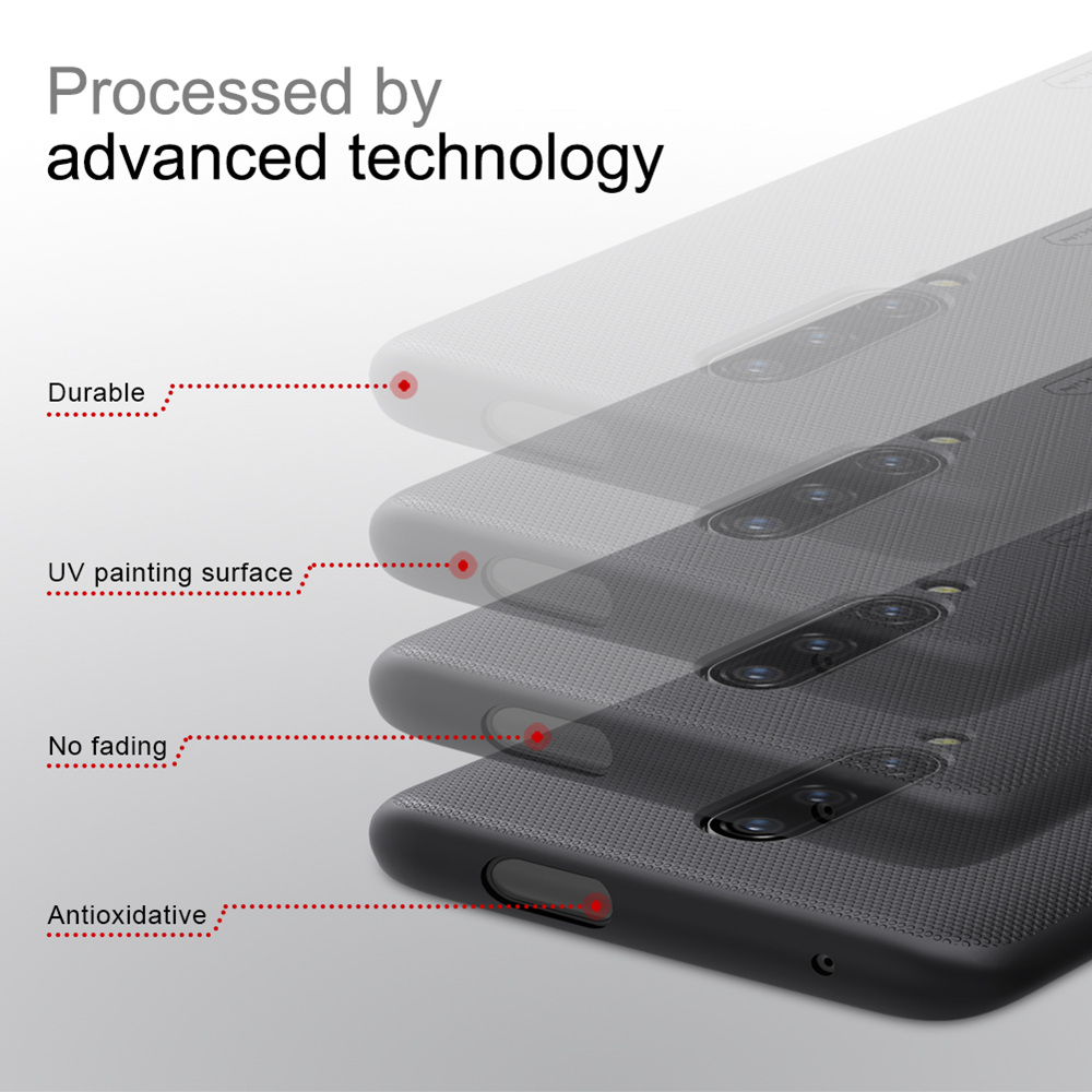 NILLKIN Hard Phone Case For Oneplus 7 Pro Protective Back Cover - White