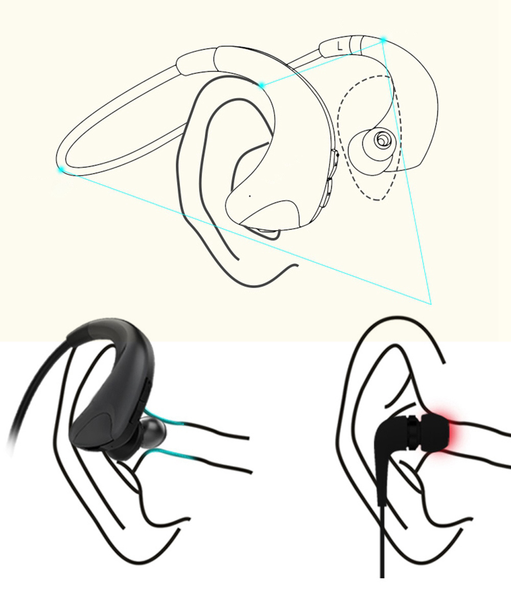 Y16 Wireless In-Ear Earbuds Bluetooth Noise Cancelling 150mAh Battery with Mic-Black