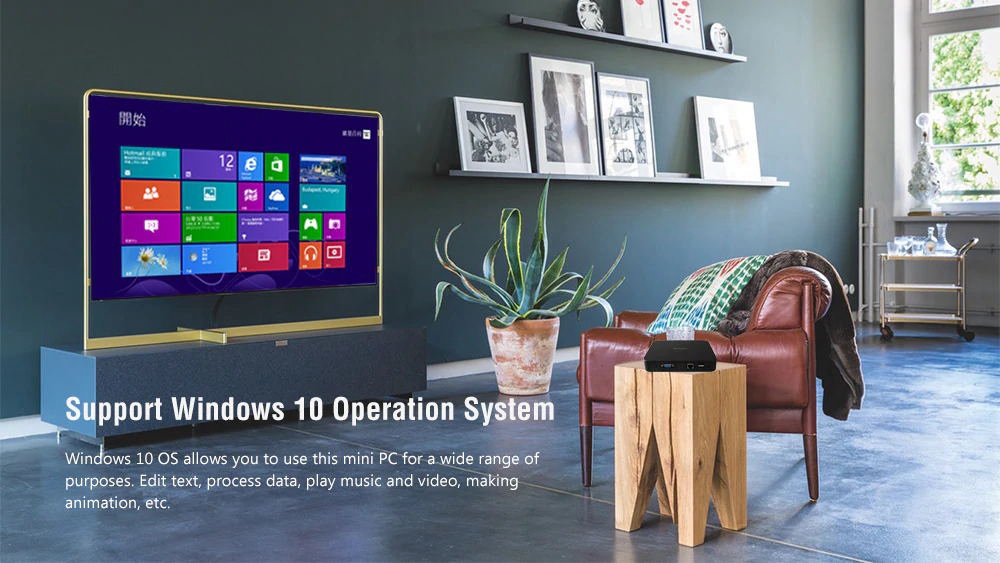 Jumper EZbox N4 Intel Gemini Lake N4100 Windows 10 4G DDR4 64GB SSD Mini PC Dual Band WiFi Gigabit LAN Bluetooth USB3.0*2