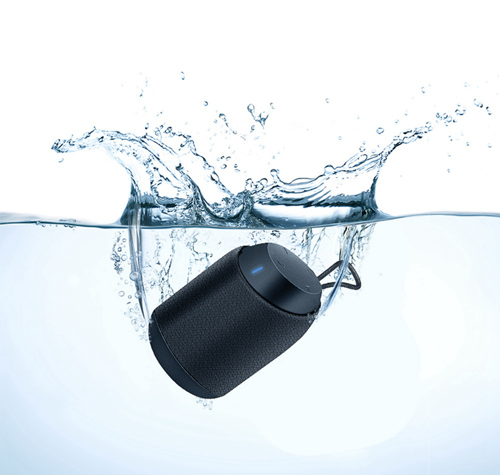 JONTER D61 Portable Bluetooth Speaker IPX7 Water Resistant 6D Sound Effects - Black