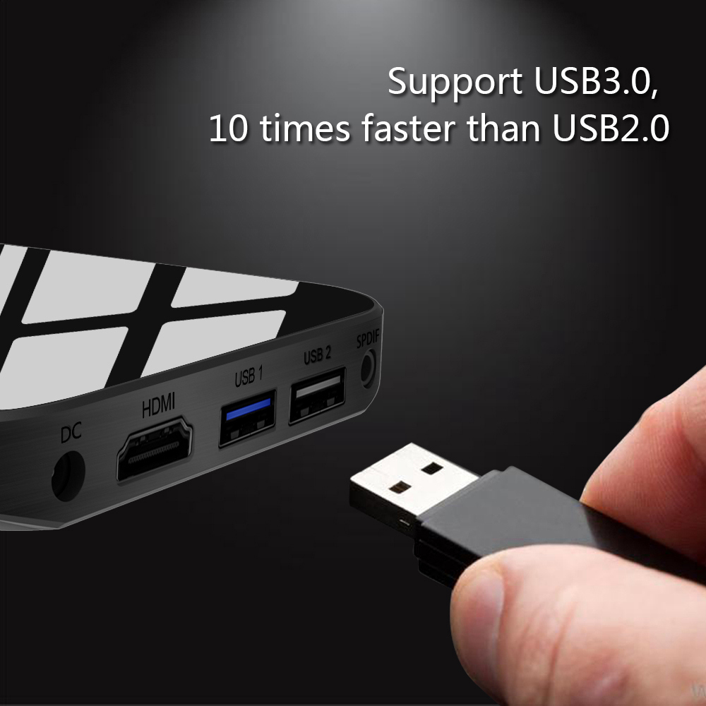 A95X PLUS Amlogic S905Y2 Android 8.1 KODI 18.0 4GB/32GB 4K TV Box Dual Band WiFi Bluetooth HDMI USB3.0