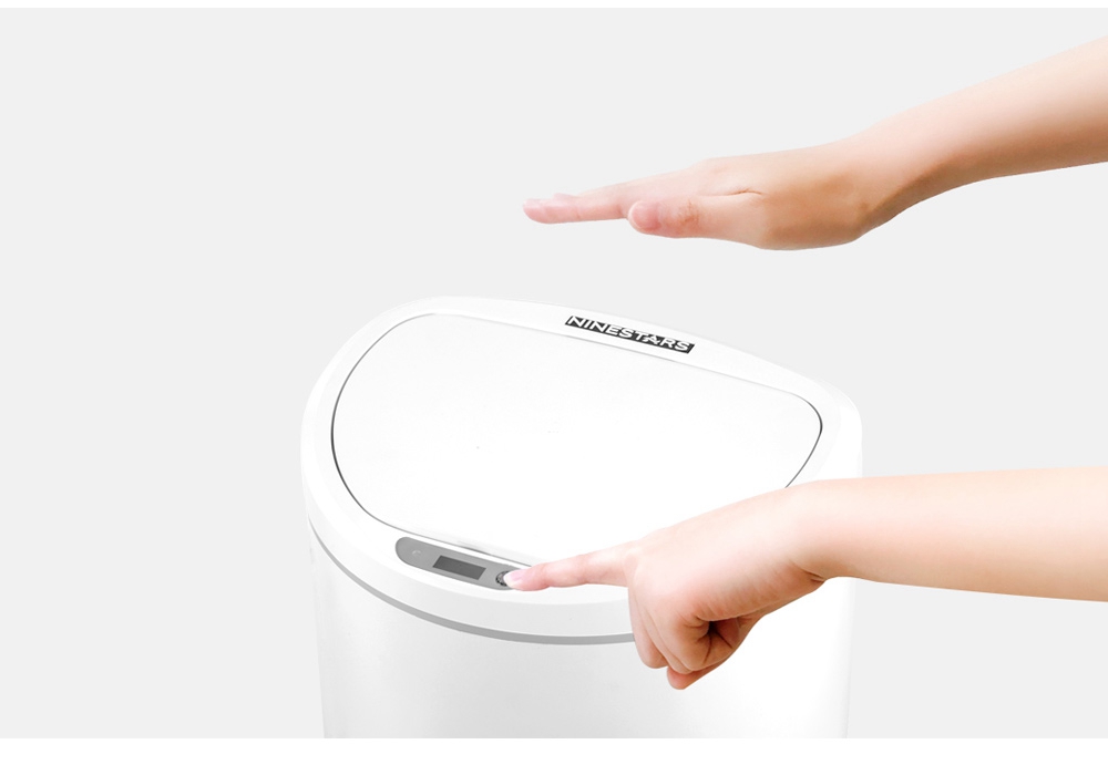 Xiaomi NINESTARS Smart Trash Can Intelligent Induction One-button Control Adjustable Distance - White
