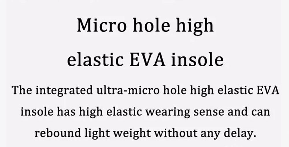 Xiaomi YUNCOO Ultralight Men's Outdoor Sneakers High Elastic EVA Wear Resistance Non-slip Running Shoes EU39 - Black