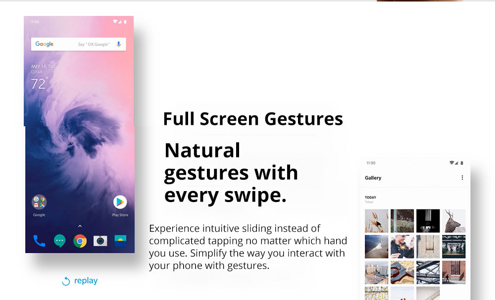 OnePlus 7 Pro Pop-up Camera 6.67 Inch 4G LTE Smartphone Snapdragon 855 8GB 256GB 48.0MP + 8.0MP + 16.0MP Triple Rear Cameras Android 9 In-display Fingerprint NFC Fast Charge Global ROM - Mirror Grey