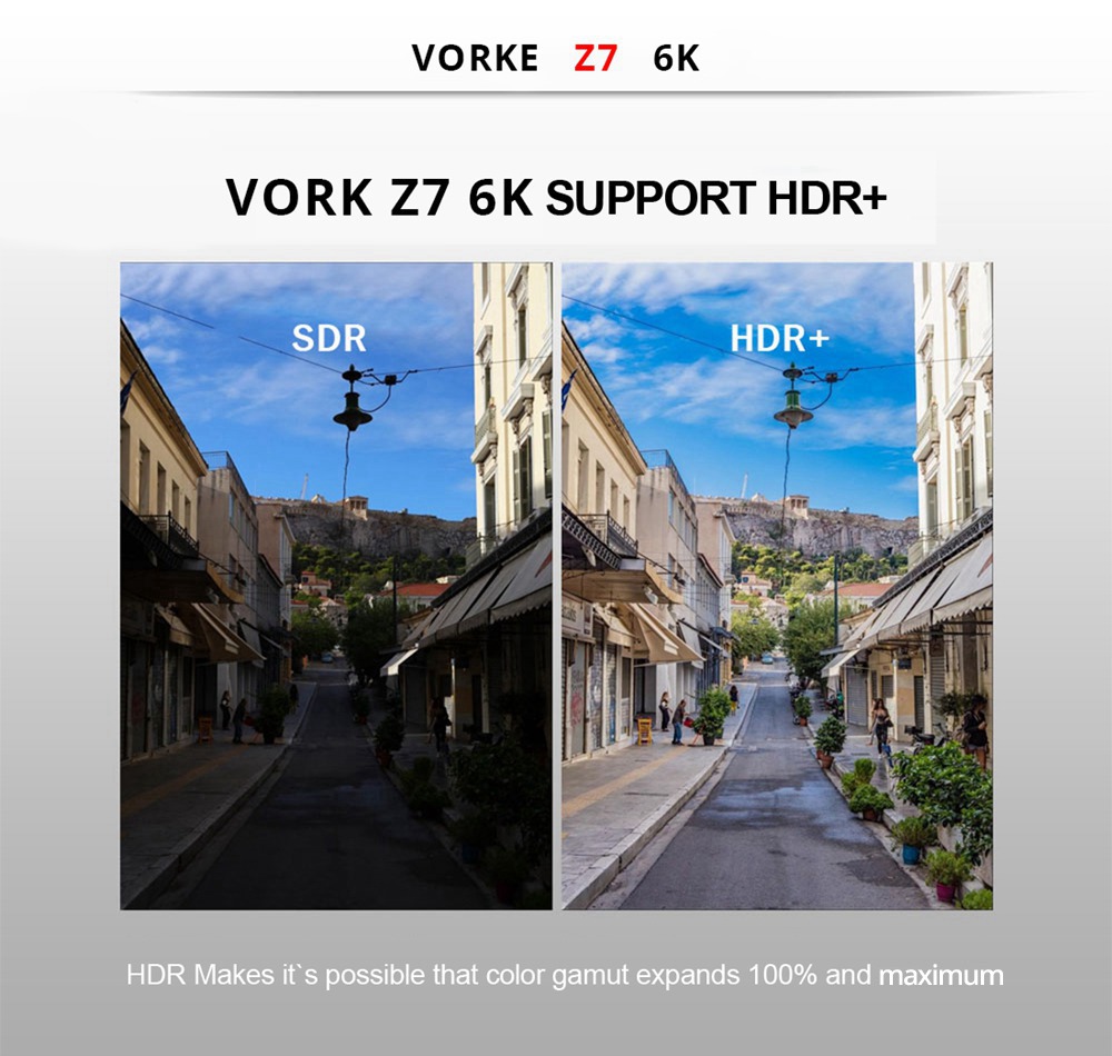 VORKE Z7 Allwinner H6 Android 9.0 4GB/64GB 6K TV Box WiFi LAN USB3.0