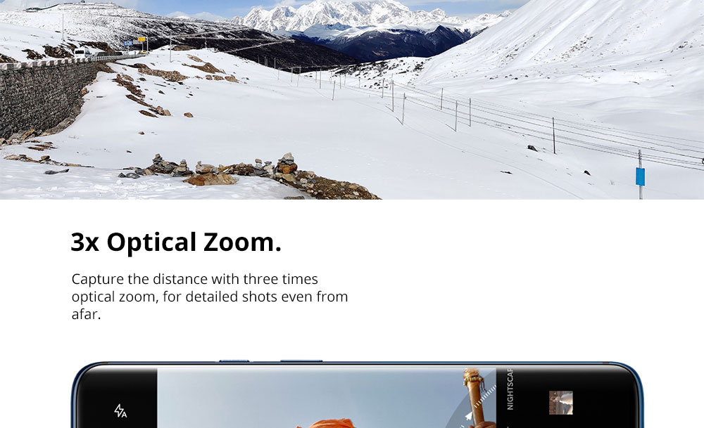 OnePlus 7 Pro Pop-up Camera 6.67 Inch 4G LTE Smartphone Snapdragon 855 8GB 256GB 48.0MP + 8.0MP + 16.0MP Triple Rear Cameras Android 9 In-display Fingerprint NFC Fast Charge Global ROM - Mirror Grey