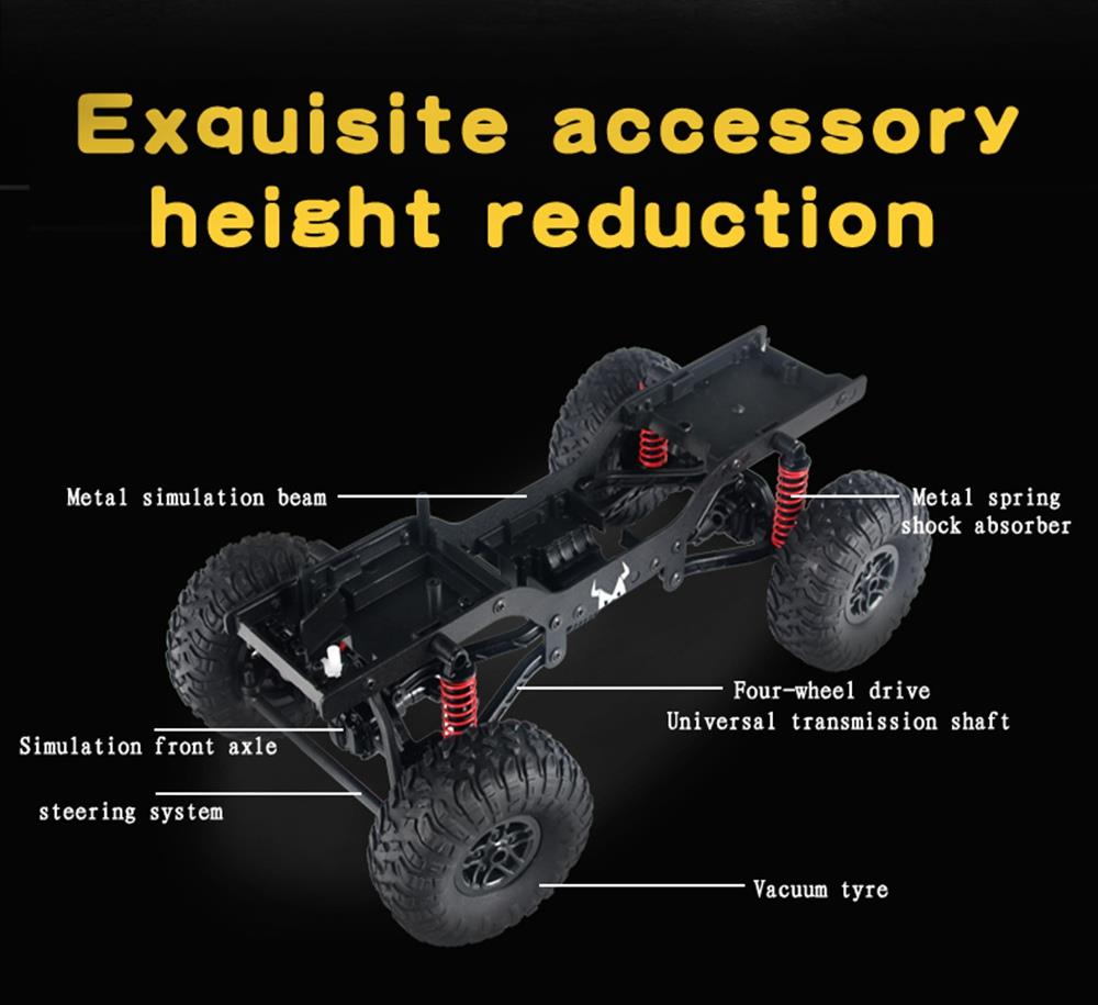 MN Model MN-96 RSOV 1/12 2.4G 4WD Crawler Climbing Vehicle RC Car With LED Light RTR