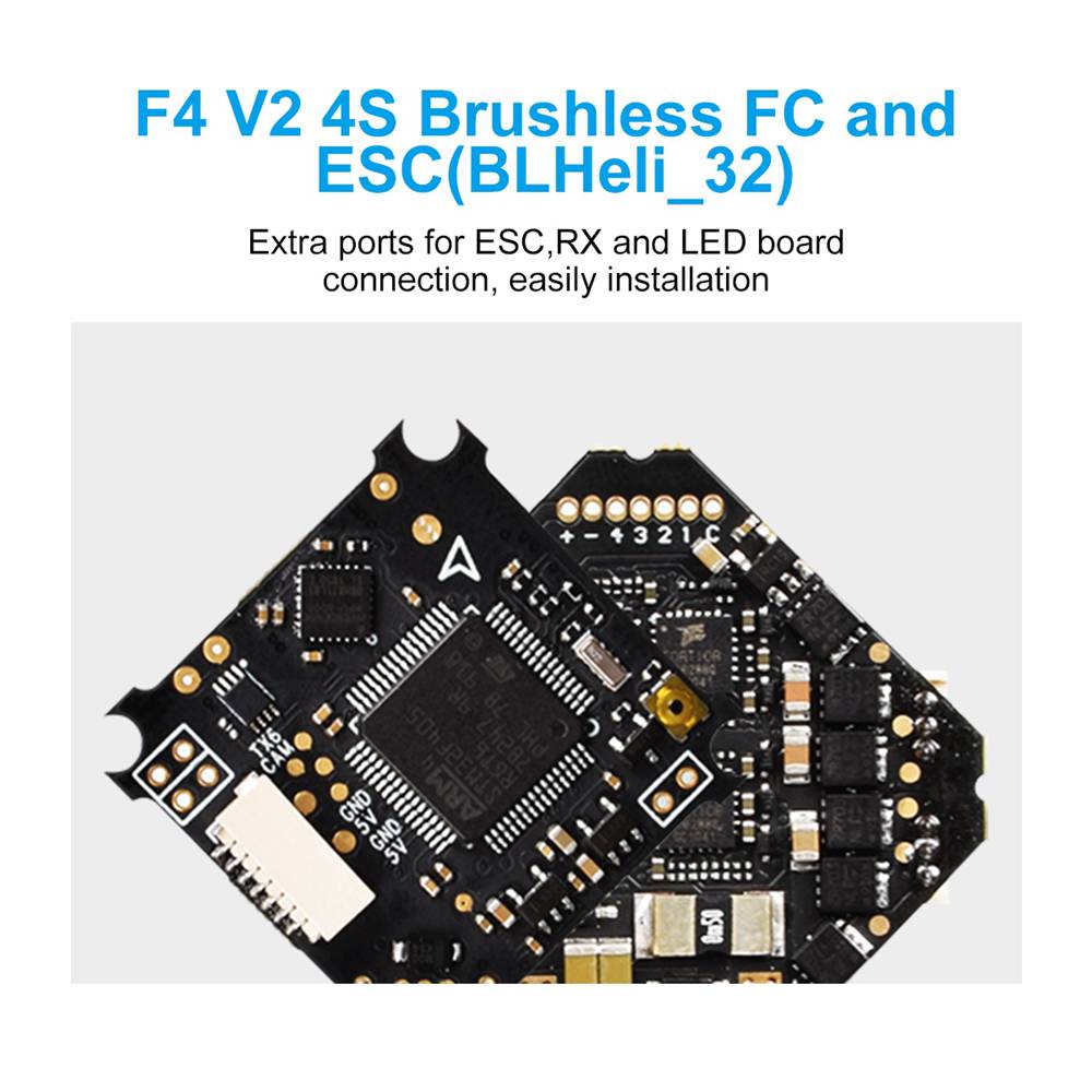 BetaFPV Beta85X 4K 4S 85mm FPV Racing Whoop With AIO F4 V2 16A BLHELI_32 FC Caddx Tarsier BNF - Frsky LBT Receiver