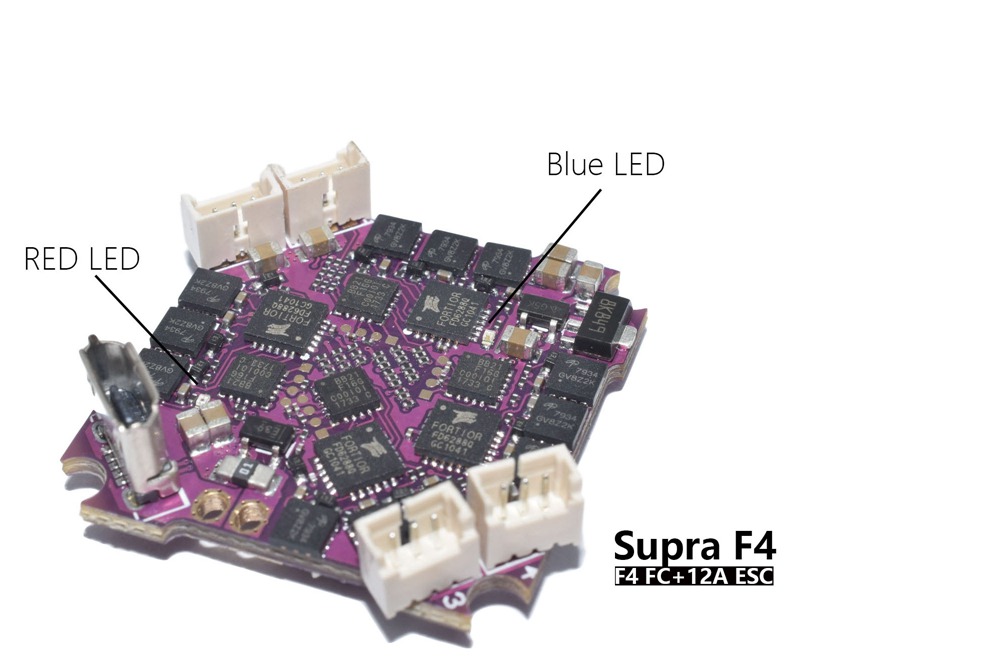 Aurora RC Supra-F4-12A v1.0 2-4S AIO Flight Control F411 OSD BEC Built-in 12A BLheli_S ESC For FPV Racing Drone