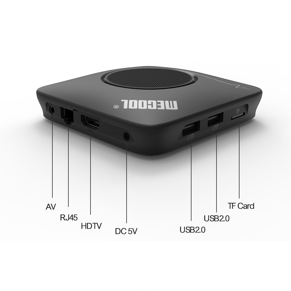 MECOOL M8S MAX 3GB/32GB Android 7.1 Amlogic S912 4K TV BOX 802.11AC WIFI Bluetooth -- Black