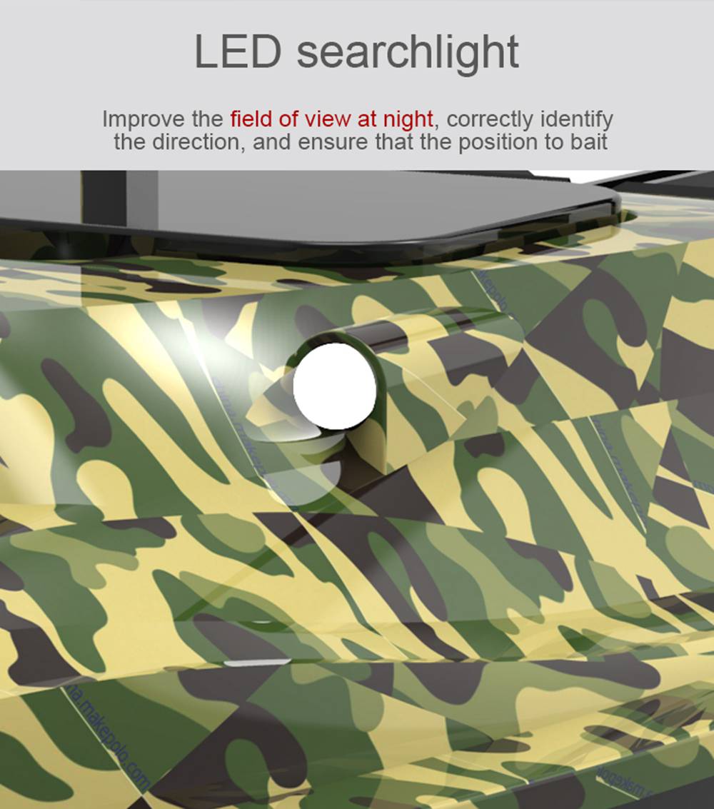 Flytec V007 2.4G Dual Motor Intelligent Remote Control 500m Fishing Finder Bait RC Boat RTR - Green