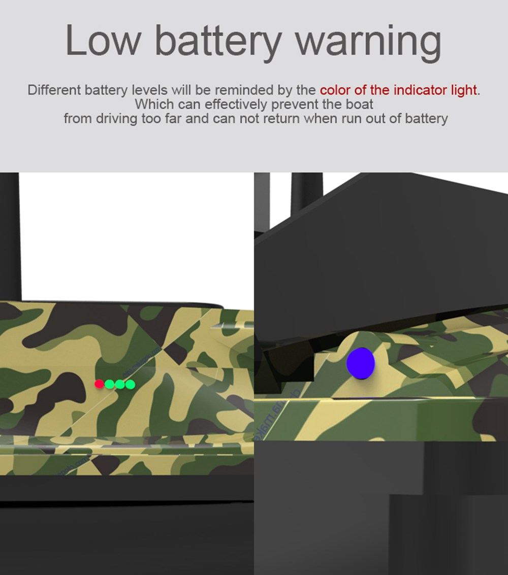 Flytec V007 2.4G Dual Motor Intelligent Remote Control 500m Fishing Finder Bait RC Boat RTR - Green