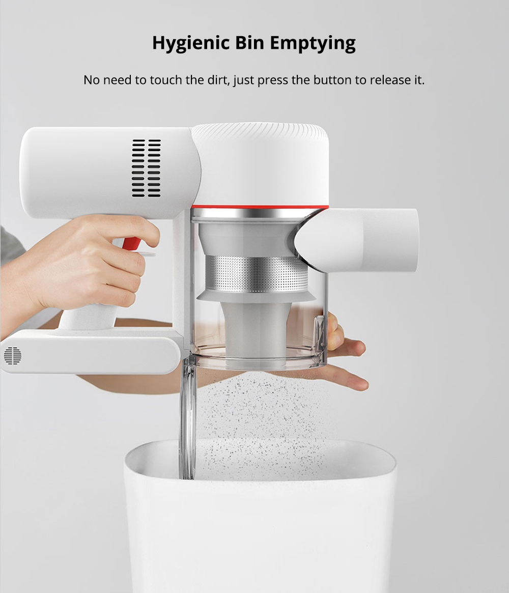 Xiaomi Dreame V8 Cordless Stick Vacuum Cleaner 18000 Pa Suction 45 Minutes Anti-winding Hair Mite Cleaning Chinese Version - White