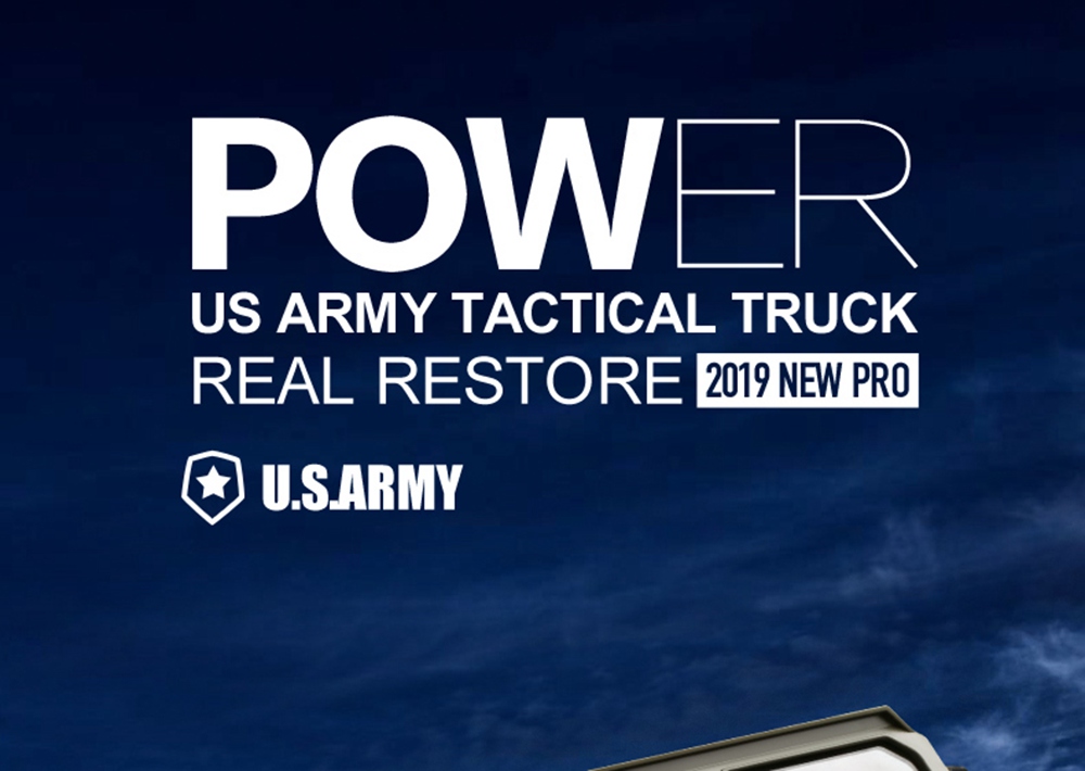 Fayee FY004A 2.4G 1/16 6WD Proportional Control US Army Military Truck RC Car With Canopy RTR
