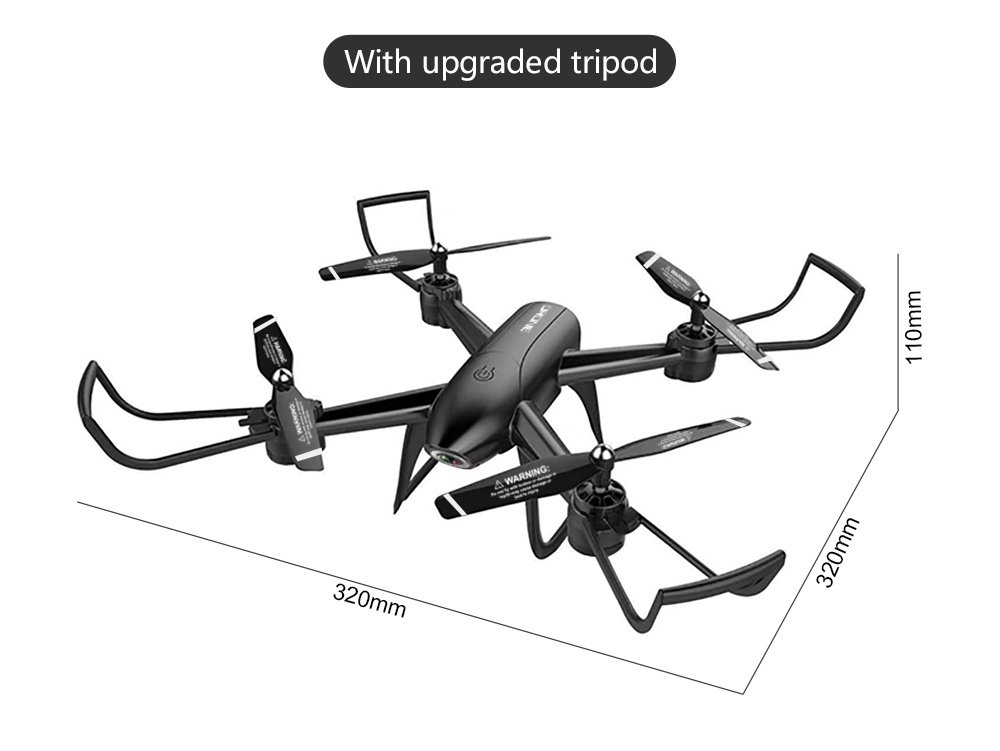ZLRC SG106 4K WIFI FPV 22mins Flight Time RC Quadcopter With Dual Camera Switchable Optical Flow Positioning RTF - Black